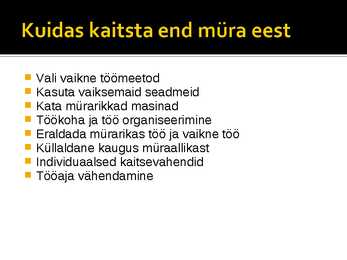 Füüsikalised ohutegurid #5