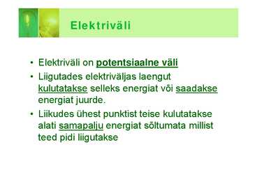 Elektriväli #2
