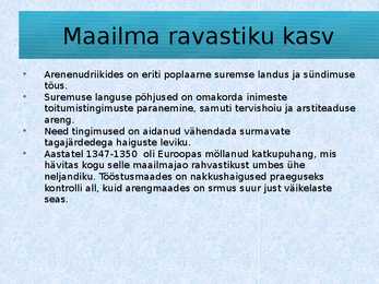 Maailma ravastiku kasv-inimkonna toiduprobleemid #3