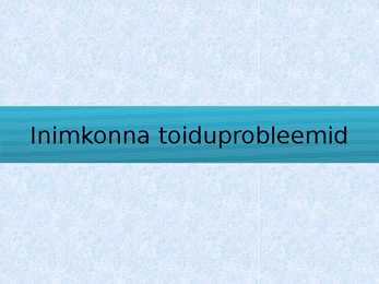 Maailma ravastiku kasv-inimkonna toiduprobleemid #5