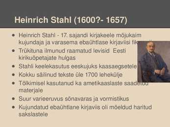 Eesti kirjakeele algus #9