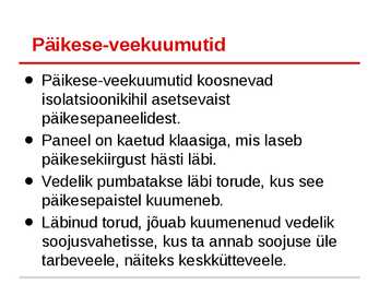 Päikeseenergia ülevaade #11