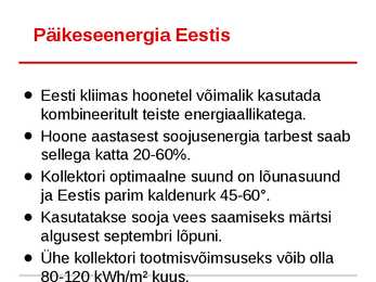 Päikeseenergia ülevaade #13