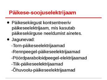 Päikeseenergia ülevaade #9