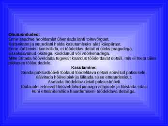 Tööpingid #9