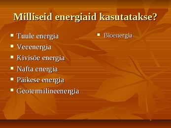 Mis on energiamajandus #3