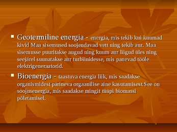 Mis on energiamajandus #4