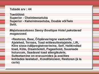 Kolm tallinna 5tärni hotelli #2