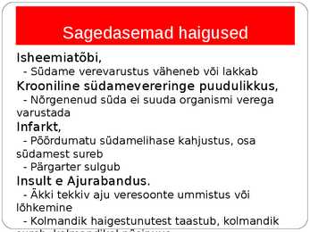 Südame veresoonkonna haigused #5