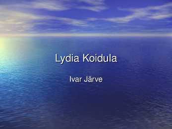 Põhjalik töö Lydia Koidula elust