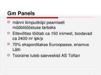 Liimpuidust konstruktsioonide ning liimpuitplaatide tootmine Eestis #14