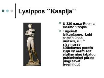 Vanakreeka skulptuuri esitlus #11
