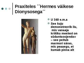 Vanakreeka skulptuuri esitlus #10