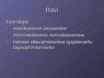 Psüühilised toitumishäired #24