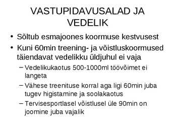 Vedelik ja sport #40