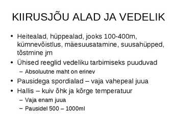 Vedelik ja sport #47