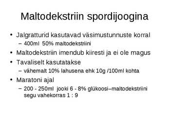 Vedelik ja sport #72