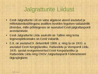 Eesti Jalgratturite Liit #2