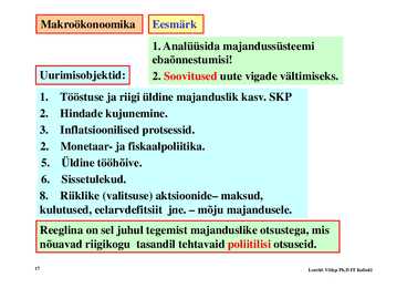 Loeng 1 - Sissejuhatus makrookonoomikasse #17