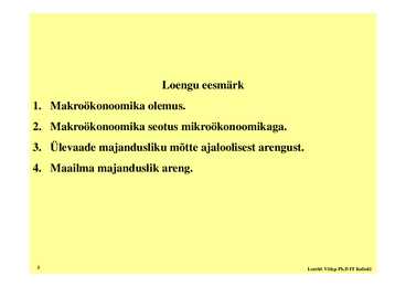 Loeng 1 - Sissejuhatus makrookonoomikasse #3
