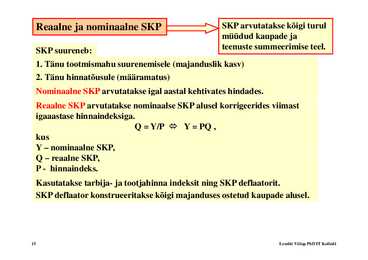 Loeng 2 - Sisemajanduslik kogutoodang #15