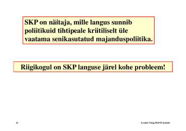 Loeng 2 - Sisemajanduslik kogutoodang #22