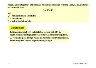 Loeng 3 - Makromajanduslikud mudelid #3