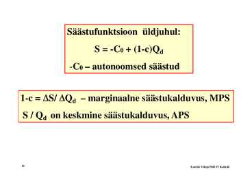 Loeng 3 - Makromajanduslikud mudelid #21