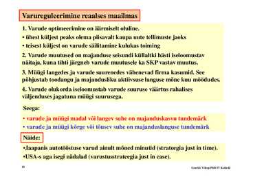 Loeng 3 - Makromajanduslikud mudelid #10