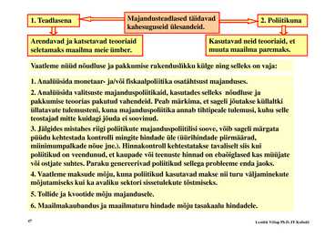 Loeng 5 - Nõudlus ja pakkumine #47