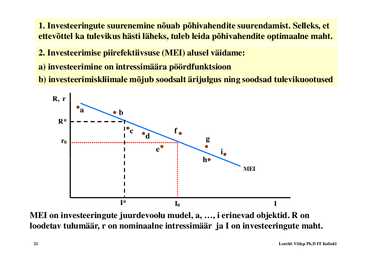 Loeng 6 - Investeeringud #21