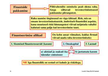 Loeng 6 - Investeeringud #31