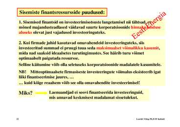 Loeng 6 - Investeeringud #33