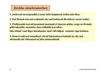 Loeng 6 - Investeeringud #40