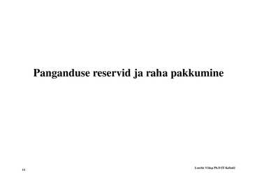 Loeng 7 - Rahateooria #14