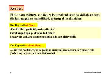 Loeng 8 - Tööturg ja tööpuudus #2