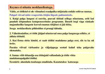 Loeng 8 - Tööturg ja tööpuudus #11