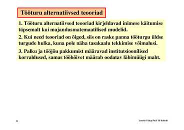 Loeng 8 - Tööturg ja tööpuudus #22