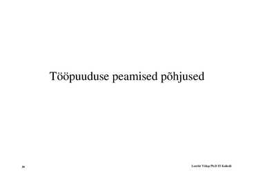 Loeng 8 - Tööturg ja tööpuudus #30