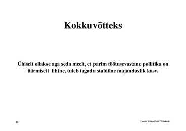 Loeng 8 - Tööturg ja tööpuudus #42