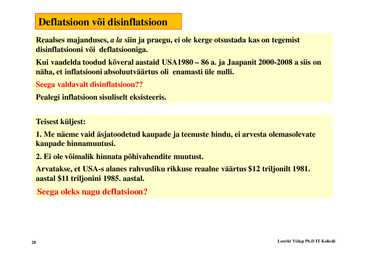 Loeng 9 - Inflatsioon #28