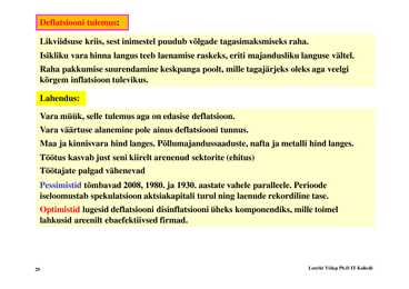 Loeng 9 - Inflatsioon #29