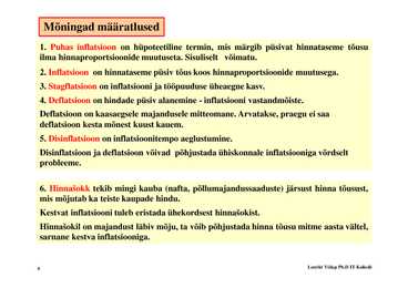 Loeng 9 - Inflatsioon #4