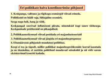 Loeng 11-- Fiskaal- ja monetaarpoliitika #28