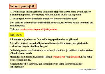 Loeng 11-- Fiskaal- ja monetaarpoliitika #8