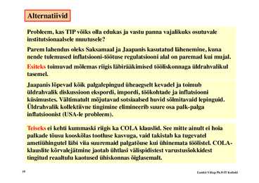 Loeng 12 - Tulupoliitika #19