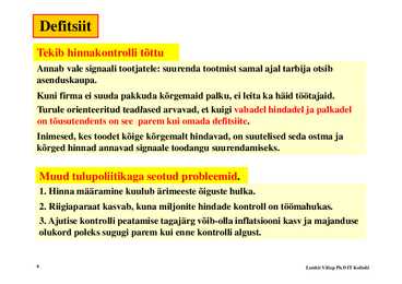 Loeng 12 - Tulupoliitika #6