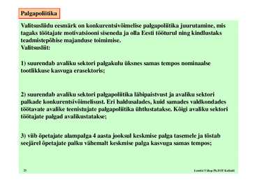 Seminar 1 - Eesti majandus #21