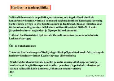 Seminar 1 - Eesti majandus #22