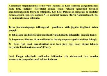 Seminar 1 - Eesti majandus #5